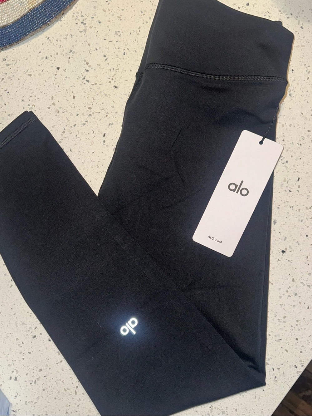 Alo Airbrush Mid-Rise 7/8 Legging Black - NWT